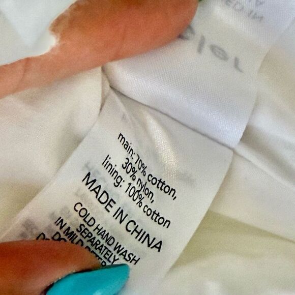 Acler Mock Neck Polka Dot Frills Ruffle White Hawk Top Women’s Size 4US - Picture 7 of 11